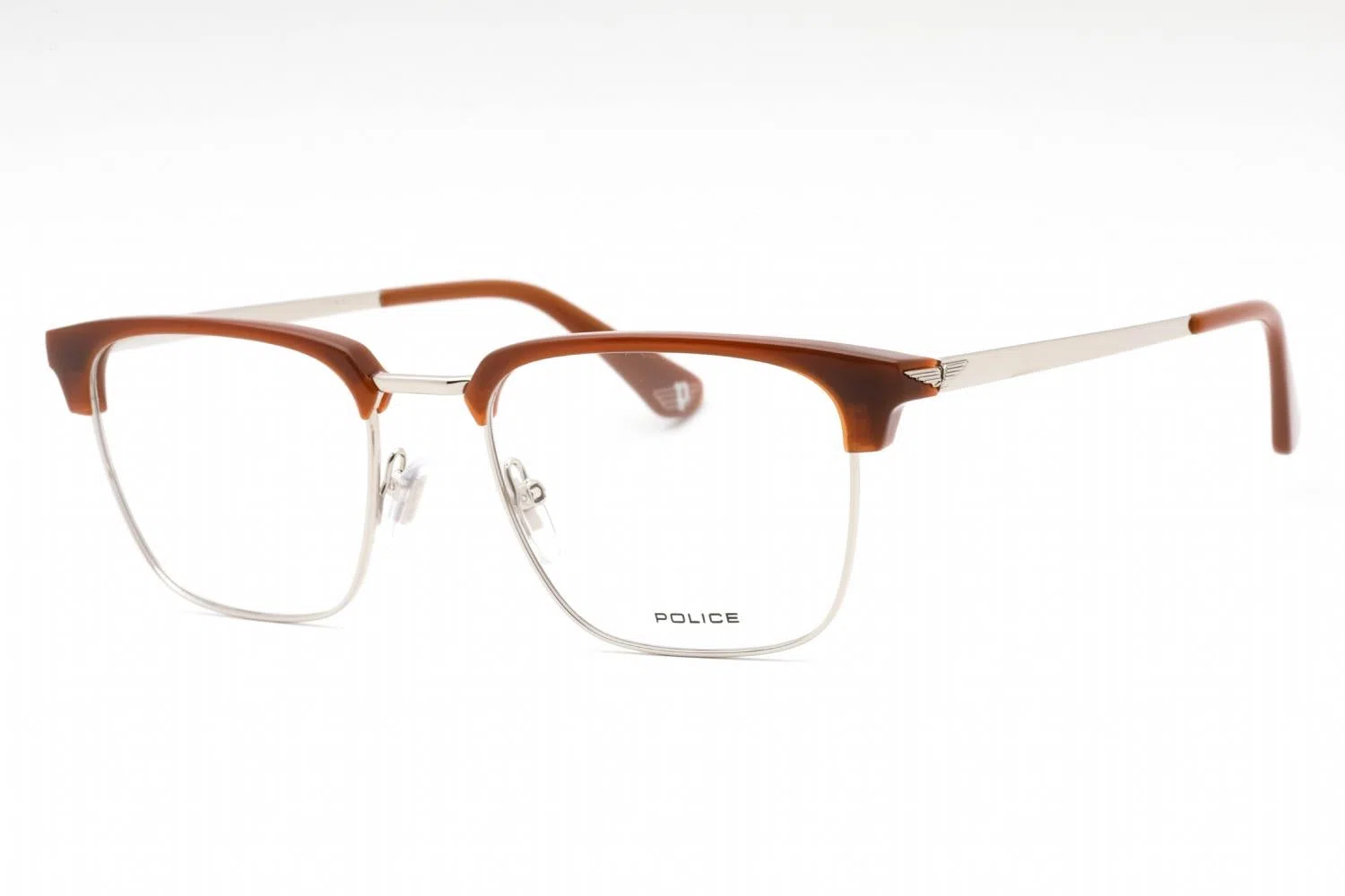 Police VPLL64 Eyeglasses - Palladium / Brown
